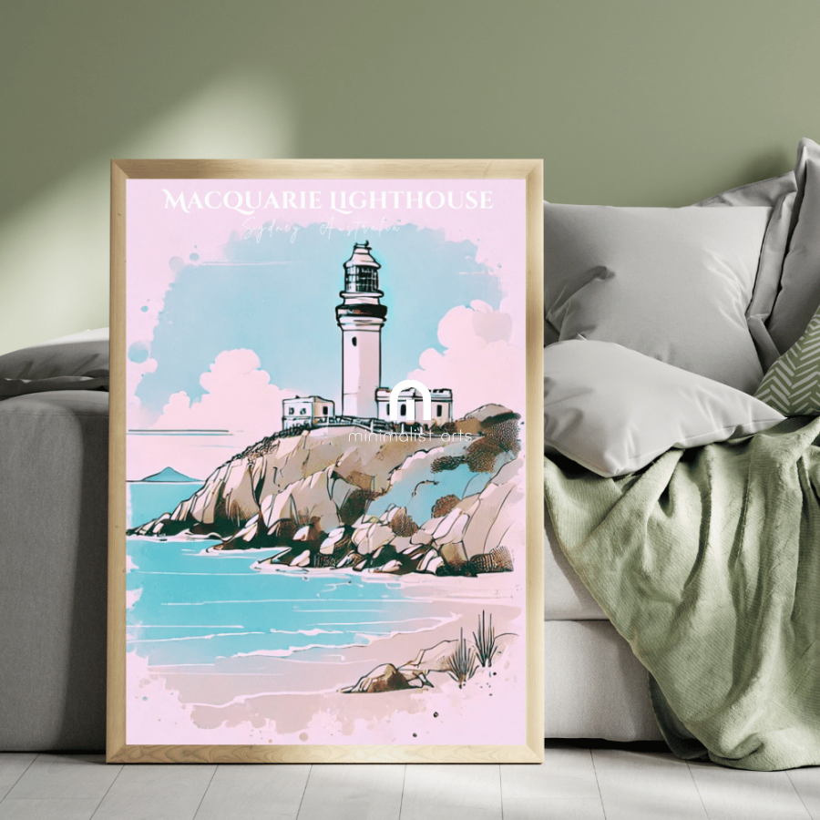 Macquarie Lighthouse Australia Canvas Wall Art Print Decor Print Material