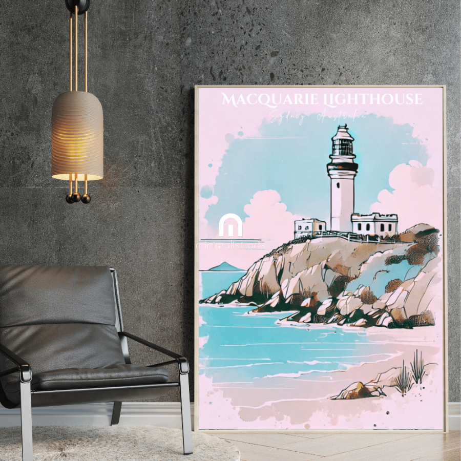 Macquarie Lighthouse Australia Canvas Wall Art Print Decor Print Material