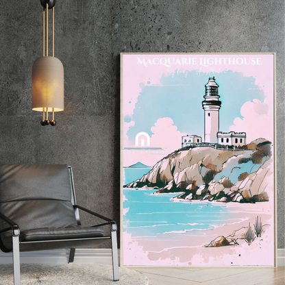 Macquarie Lighthouse Australia Canvas Wall Art Print Decor Print Material