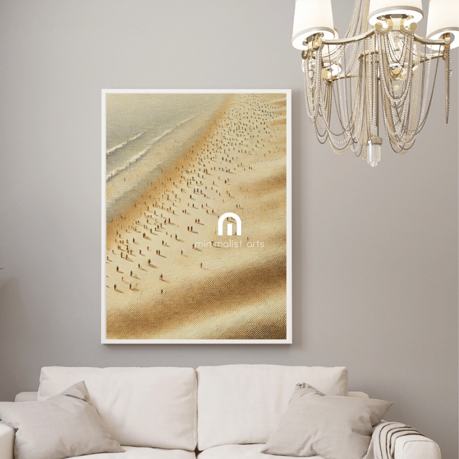 Sands of Time - Beach Coastal Wall Art Print Print Material