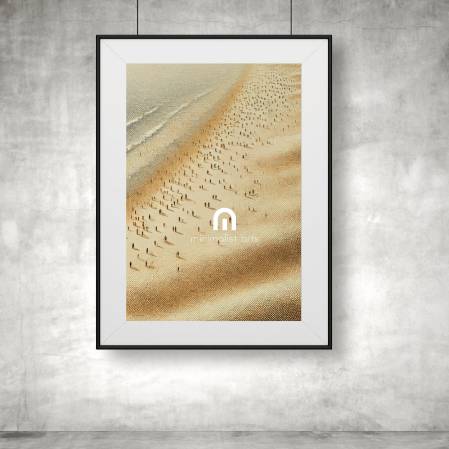Sands of Time - Beach Coastal Wall Art Print Print Material