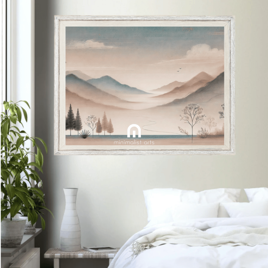 Serenity by the River Wall Art Print Print Material