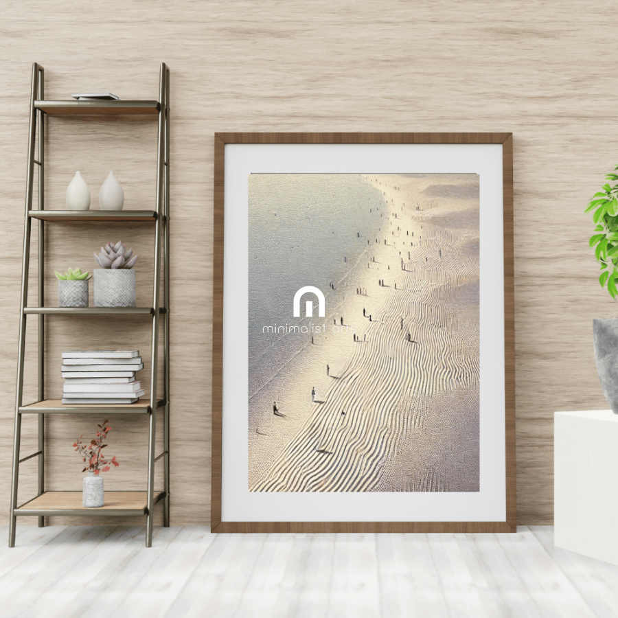 Shifting Horizons - Beach Coastal Wall Art Print Print Material