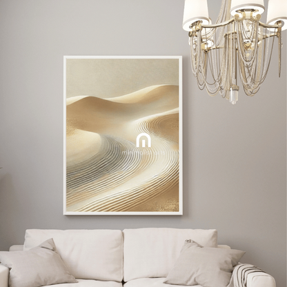 Silent Dunes - Scandinavian Wall Art Print Print Material