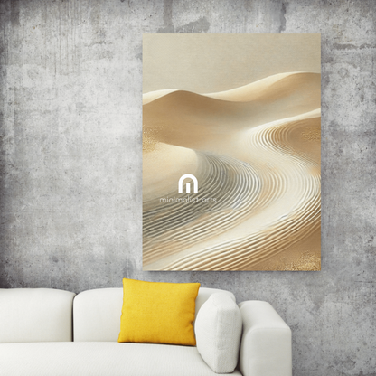 Silent Dunes - Scandinavian Wall Art Print Print Material