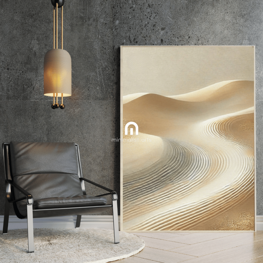 Silent Dunes - Scandinavian Wall Art Print Print Material