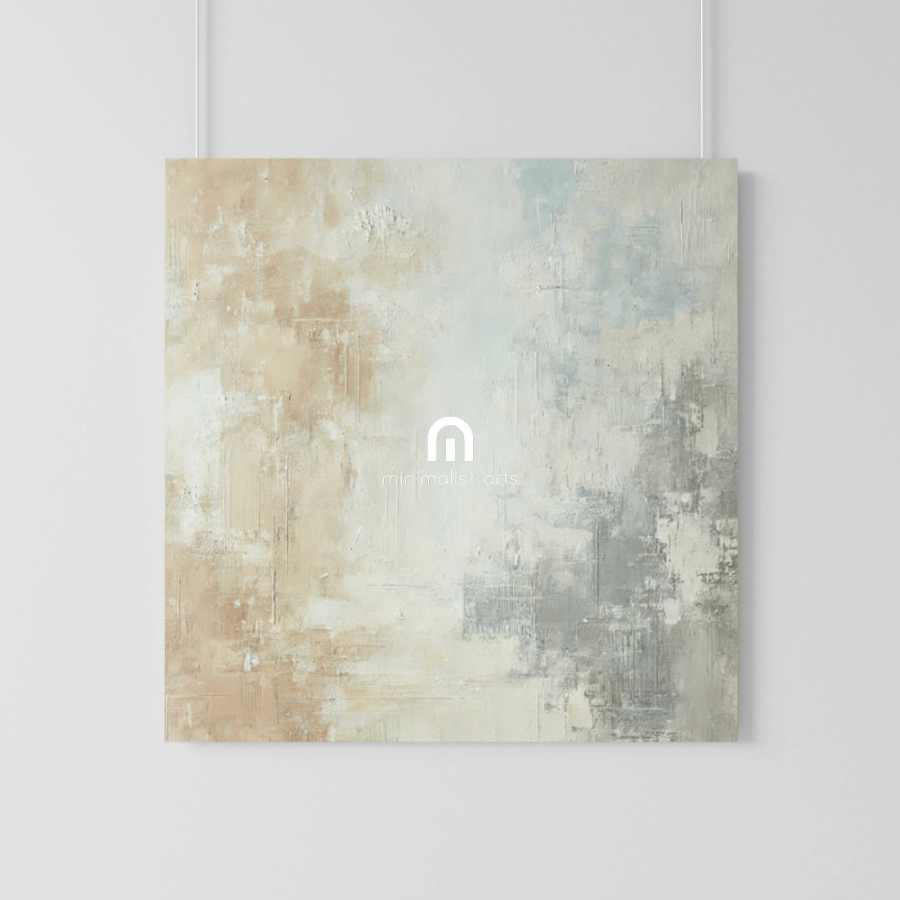 Subtle Horizons Abstract Wall Art Print Material