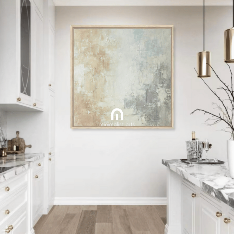 Subtle Horizons Abstract Wall Art Print Material
