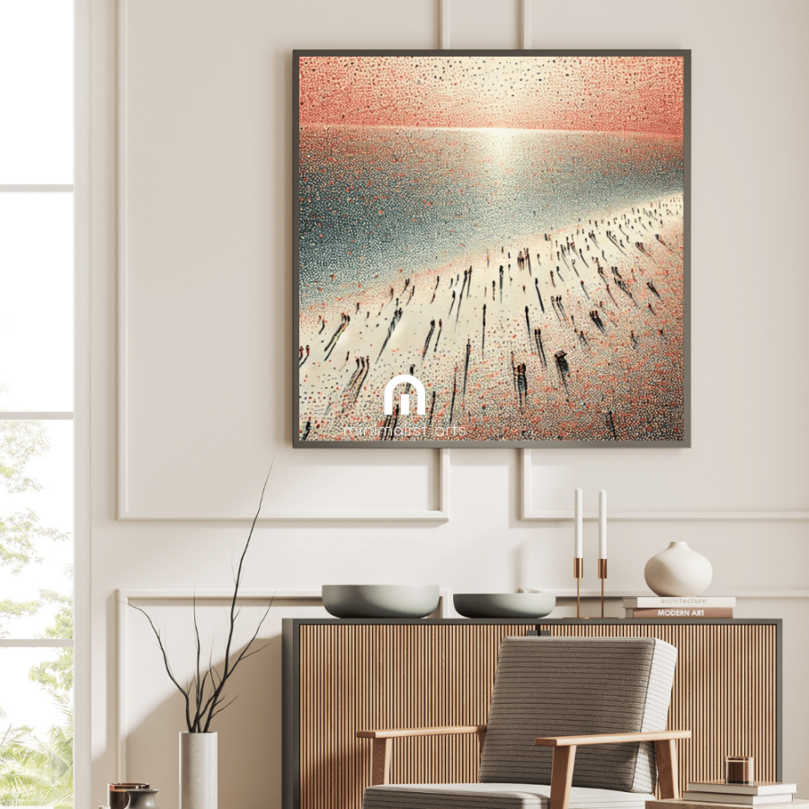 Sunset Reverie - Beach Coastal Wall Art Print Print Material