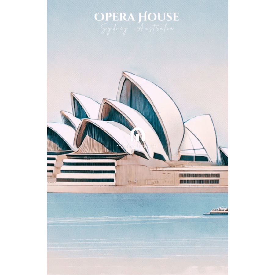 Sydney Opera House Australia Canvas Wall Art Print Decor Print Material