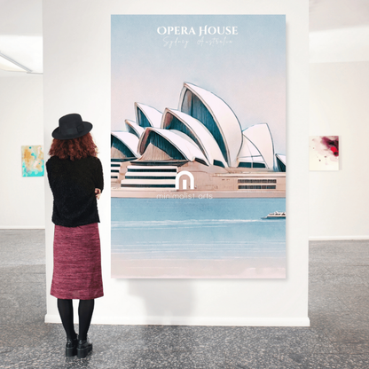 Sydney Opera House Australia Canvas Wall Art Print Decor Print Material