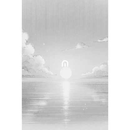 Tranquil Horizon Sunset Print Print Material