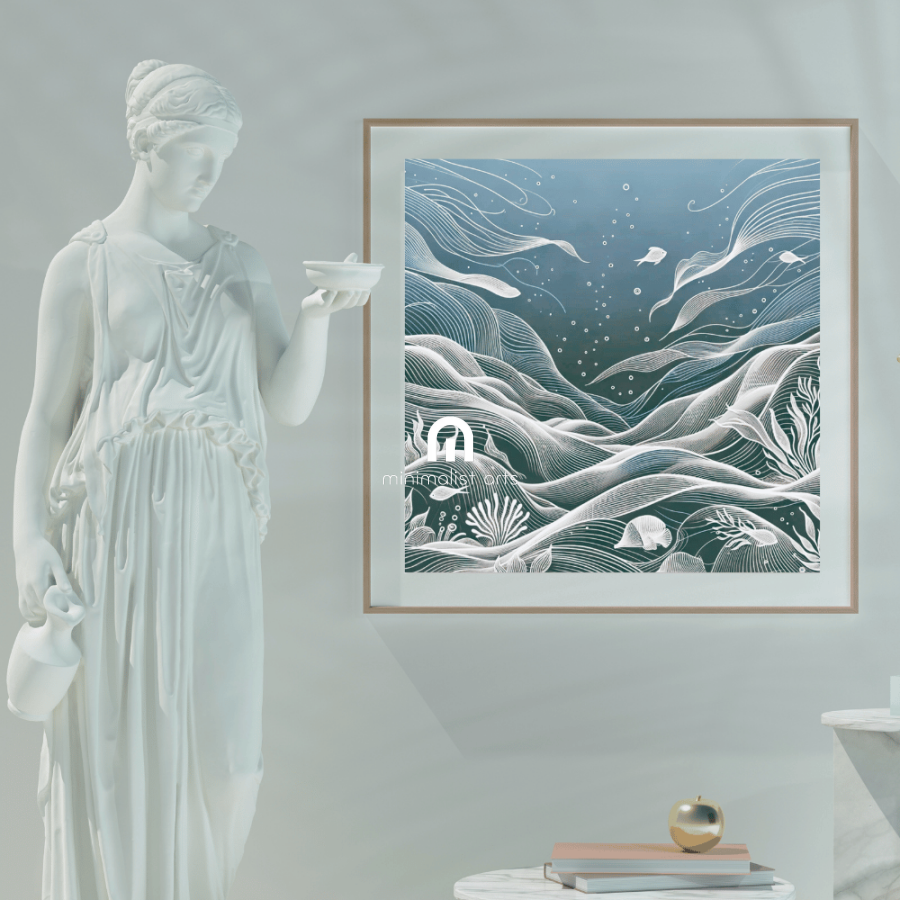 Waves of Mystery Ocean Wall Art Print Material